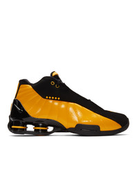 Yellow and black nike 2024 shox