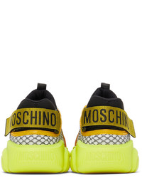 Moschino Black Yellow Teddy Sneakers