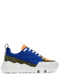 Pierre Hardy Blue Orange Nylon Street Life Sneakers