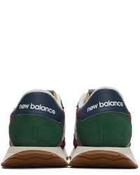 New Balance Burgundy Green 237v1 Sneakers
