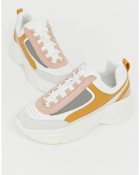 Pull&Bear Chunky Trainer In Multi