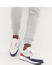 Pull&Bear Chunky Trainers With Colour Block In White