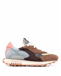 RUN OF Colour Block Panelled Sneakers