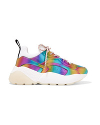 Stella McCartney Eclypse Iridescent Faux Leather And Neoprene Sneakers