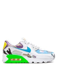 Nike Flyleather Air Max 90 Qs Ruohan Wang Low Top Sneakers