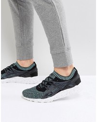 Asics Gel Kayano Knit Trainers In Blue Hn706 6790