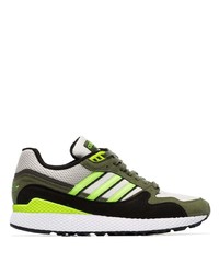 adidas Green Ultra Tech Suede Low Top Sneakers