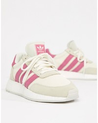 adidas Originals I 5923 Trainers In White And Pink