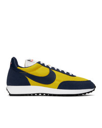 Nike Navy And Yellow Air Tailwind 79 Sneakers