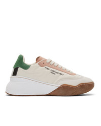 Stella McCartney Off White Loop Lace Up Sneakers