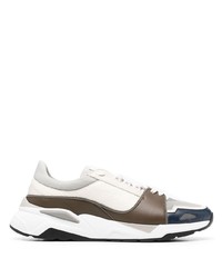 Canali Panelled Low Top Sneakers
