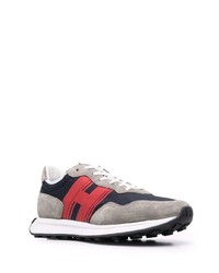 Hogan Panelled Low Top Trainers
