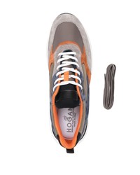 Hogan Panelled Low Top Trainers