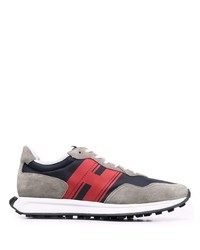 Hogan Panelled Low Top Trainers