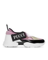 Emilio Pucci Pink City Cross Sneakers