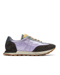 Maison Margiela Purple And Grey Runner Sneakers
