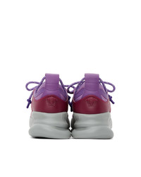 Versace Purple Chain Reaction Sneakers