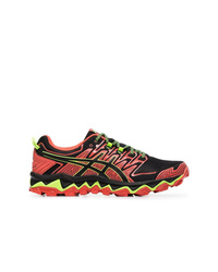 Asics Red Green And Black Fujitrabuco 7 Sneakers