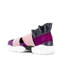 Emilio Pucci Ruffled Bandage Sneakers