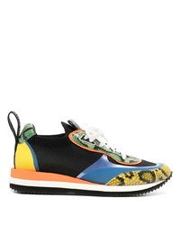 Moschino Snakeskin Effect Low Top Sneakers