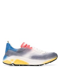 Officine Creative Spray Paint Effect Leather Sneakers