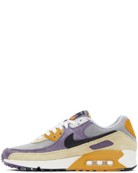 Nike Tan Purple Air Max 90 Nrg Sneakers