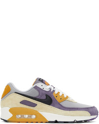 Nike Tan Purple Air Max 90 Nrg Sneakers