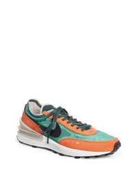 Nike Waffle One Se Sneaker In Greenblackrustorange At Nordstrom