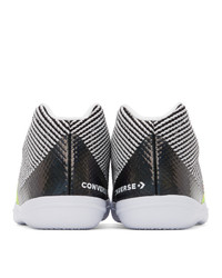 Converse White And Black Bb Evo Iridescent Sneakers