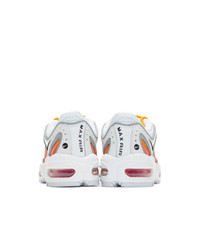 Nike White And Orange Air Max Tailwind Iv Nrg Sneakers