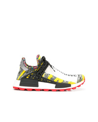 Adidas By Pharrell Williams Yellow Grey And Red X Pharrell Williams Afro Nmd Sneakers