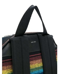 Amiri Zipped Striped Backpack