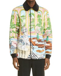 Casablanca Dream House Print Quilted Jacket