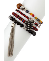 Jewelry By Felicia Boho Chic Beaded Stretch Bracelet Set
