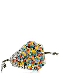 Kenneth Cole New York Mixed Multi Color Woven Beaded Friendship Bracelet