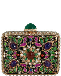 Judith Leiber Couture Jeweled Cabochon Rectangle Clutch Bag