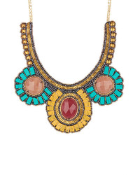 G Lish G Lish Sequin Beads Stone Statet Necklace