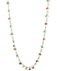 Lonna Lilly Goldtone And Multi Color Shaky Bead Necklace