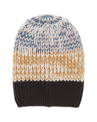 Open Edit Marled Knit Beanie In Black Combo At Nordstrom