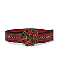 Etro Embellished Jacquard Belt
