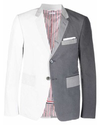 Thom Browne Gradient Colour Block Trompe Loeil Effect Sport Coat Jacket