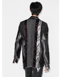 Y/Project Patchwork Striped Blazer Jacket