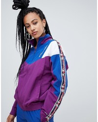 Champion Retro Tracksuit Top With Contrast Panels And Logo Taping Co Ord Multi