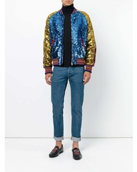 Gucci Sequin Bomber Jacket