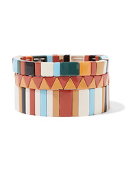 Roxanne Assoulin Canyon Set Of Three Enamel Bracelets