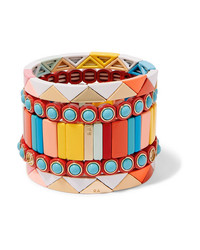 Roxanne Assoulin Cinque Terre Set Of Five Enamel Bracelets