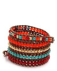 Chan Luu Multicolor Beaded Wrap Bracelet