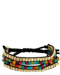 Kenneth Cole New York Multi Color Bead Two Row Friendship Bracelet
