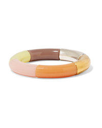Kyoto Tango Resin Gold And Silver Plated Bangle
