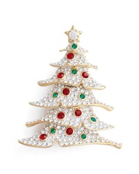 Nadri Jolly Christmas Tree Pin